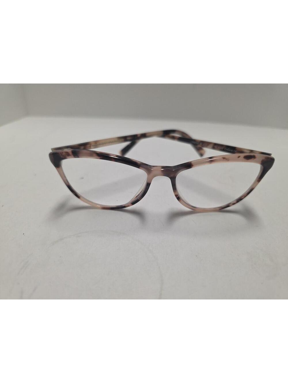 Warby Parker Louise Eyeglasses Frame M 286 Womens Peach Black Tortoise 52-15-140
